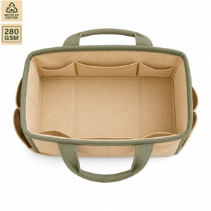 280 GSM Laminated Cotton Canvas <b>Storage</b> <b>Laundry</b> Bag Home <b>Storage</b> 30x20x18 cm Custom Logo Wholesale OEM Private Label Model MY-04 - Product Image 4