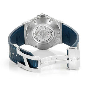 Montre à quartz en acier inoxydable avec bracelet de 20 mm, style Hip Hop Iced Out, sertie de Moissanite et de diamants VVS, verre tendance - Product Image 4