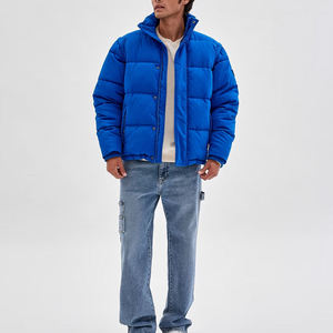 Chaqueta Acolchada con Capucha para Hombre, Color Sólido, Peso Medio, Invierno, Casual, Vintage, Impermeable, Ecológica, Corte Regular - Product Image 3