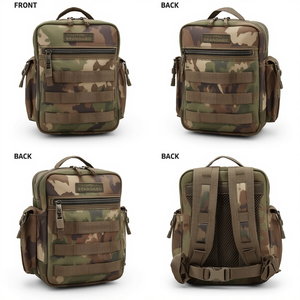 Bolsa Organizadora Utilitaria de Camuflaje Premium con Múltiples Bolsillos, Cinturón Ajustable y Diseño Resistente al Agua - Product Image 1