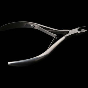Pince à cuticules à lame incurvée en acier inoxydable avec large ouverture de mâchoire pour le soin des ongles - Outil professionnel pour le nail art ANAAIF - Product Image 5
