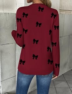 Factory Comfortable Movement Adjustable <b>Women</b> Sublimation <b>Sweatshirts</b> Style Anti-Wrinkle Round <b>Neck</b> Knitted Red Printed <b>Women</b> - Product Image 4
