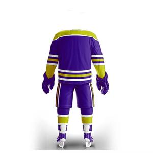 Uniforme de hockey sur glace unisexe pour adultes, personnalisable, confortable, respirant, séchage rapide, haute qualité, 100% polyester, ensemble imprimé sur mesure - Product Image 6