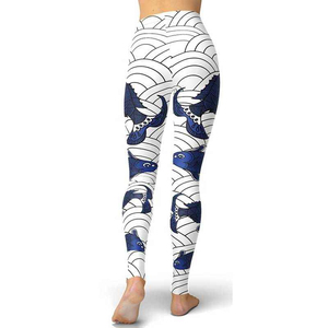 High Quality Women's Sport Leggings New Fashion Wear <b>Tights</b> <b>with</b> <b>Star</b> Print Plus Size High Waist Leggings OEM Service - Product Image 3
