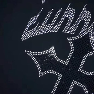 Custom Brand Name Rhinestone Hoodie Men Women Letter Graphic <b>Gothic</b> Hoodie Print Sweatshirt Full Zip Up Oversized <b>Jacket</b> - Product Image 6