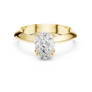 แหวนแต่งงานทรงหยดน้ำสุดคลาสสิกและทันสมัย ทองคำขาว 14K เพชรทรงลูกแพร์ 1.5 กะรัต ได้รับการรับรองจาก IGI เพชรเพาะเลี้ยงในห้องปฏิบัติการ - Product Image 1