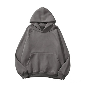 เสื้อฮู้ดดี้โอเวอร์ไซส์คุณภาพสูงของผู้หญิงชุดแนวสตรีทเสื้อมีฮู้ดปักไหล่ปล่อย - Product Image 1