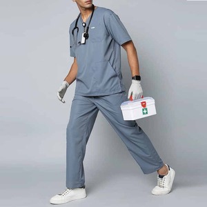 Conjuntos de Uniformes Médicos de Alta Calidad, 100% Algodón, Transpirables, Cómodos, Ligeros, Último Diseño, Bajo Precio, Nueva Llegada, Venta al Por Mayor, OEM - Product Image 3