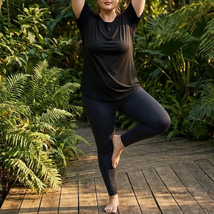 Wholesale Women Plus Size Performance T Shirt Wide Cut Sports <b>Top</b> Fresh Feel <b>Workout</b> Gear For Heavy Exercise or Sports Wear - Product Image 6