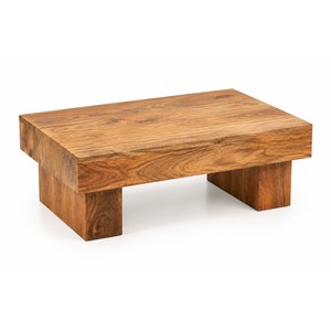 Table basse rectangulaire en bois de manguier |   Meubles minimalistes en bois massif faits à la main et écologiques - Vente en gros - Product Image 1