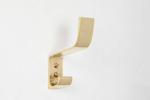 Perchero de Metal Resistente con Doble Gancho y Recubrimiento en Polvo para Ropa y Toallas, para el Hogar - Product Image 3
