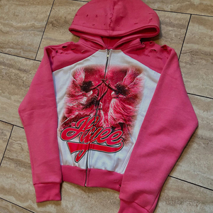 <b>Men's</b> <b>Pink</b> Color Hooded <b>Sweatshirt</b> Oversized Pullover With Front Pocket Thick Material Casual Streetwear Custom Logo And Printed - Product Image 1