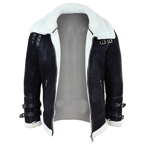Veste en peau de mouton légère pour homme, meilleur matériau, très vendue, tendance, disponible en prix de gros, veste en peau de mouton pour homme - Product Image 3