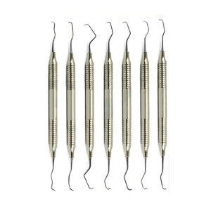 Ensemble d'instruments de restauration dentaire en composite bleu avec revêtement en titane, certifié CE, réutilisable et personnalisable - Product Image 5