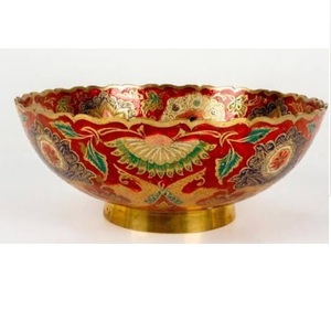 Bol de service à fruits en métal émaillé fait main, design original, vaisselle décorative, bol à crème glacée, fournisseur d'Inde - Product Image 4