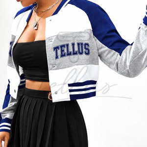 Chaquetas Varsity Cortas para Mujer, de Manga Larga, Hechas con Material Transpirable, Diseño Superior, Precio Accesible - Product Image 6