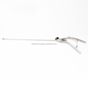 Instrumentos Quirúrgicos Laparoscópicos Reutilizables de Acero, Portaagujas Manual Tipo Pistola con Mandíbula Recta/Curva - Product Image 4