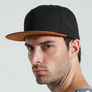 Unique Design Men's Solid Color 6-Panel Snapback Cap Casual <b>Flat</b> Brim Fashion Street Style Snapback <b>Hat</b> - Product Image 2