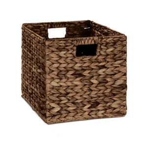 Panier de rangement en jacinthe d'eau pour étagères et tiroirs, paniers les moins chers pour l'organisation de la maison - Product Image 4