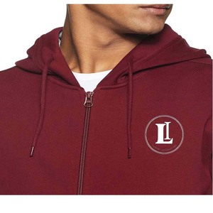 Sudadera con Capucha Personalizada, Cierre Completo, Impresión de Letras en Toda la Superficie, Estilo Urbano, Talla Grande Disponible, 100% Algodón para Hombre - Product Image 6