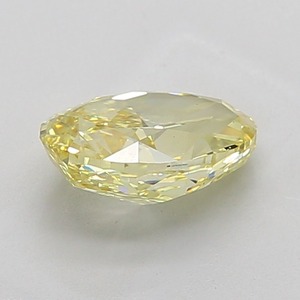 Excellente pierre précieuse en diamant polonais de 2,5 carats, jaune intense fantaisie, taille ovale, clarté VS2, cultivée en laboratoire, certifiée IGI, pierre précieuse brillante non montée - Product Image 3