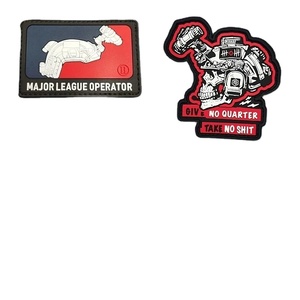 Tactical <b>Chinese</b> Zodiac PVC Hook Loop Beast Warrior Backpack Sticker Heart Flower Rabbit Tiger Dragon Dog Badge Armband for <b>Hat</b> - Product Image 5