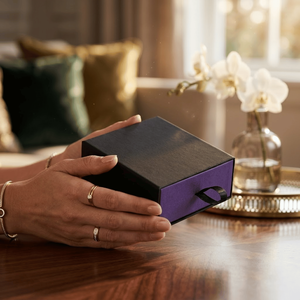 Caja de Regalo de Cartón Rígido Ecológica Premium con Cierre Magnético |   Empaque Laminado Mate con Recubrimiento UV y Forro de Esponja - Product Image 1