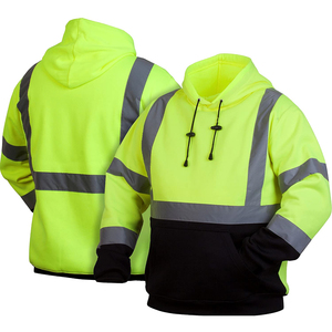เสื้อแจ็คเก็ตนิรภัยสะท้อนแสง LED กันน้ำ ป้องกันไฟฟ้าสถิตย์ สำหรับงานกลางคืน  รุ่นขายดี ปรับแต่งโลโก้ได้ เหมาะสำหรับฤดูหนาว ทำจากโพลีเอสเตอร์ - Product Image 4