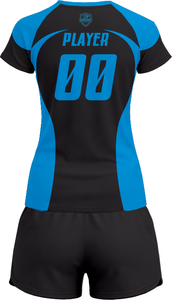 Tenue de volley-ball SpikeStorm Pro AeroSpike Elite, kit de volley-ball ThunderHit Premium, 100 % polyester, impression par sublimation intégrale - Product Image 3