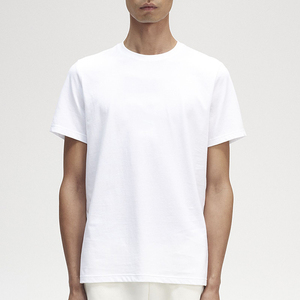 T-shirt pour homme 100% coton biologique, haute qualité, respirant, doux, confortable, vêtements décontractés pour l'été, logo brodé personnalisé - Product Image 3