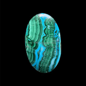 Crisocola Natural al por Mayor, Gema de Malaquita de Alta Calidad, Corte Ovalado para Joyería, Verde, Tamaños Variados - Product Image 1