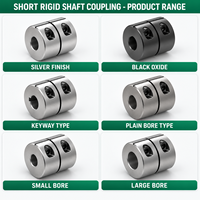 Accouplement rigide court sur mesure, monobloc, à serrage compact, pour moteur et boîte de vitesses, alésage personnalisé OEM