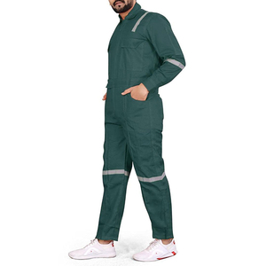 Men's Full-Sleeved <b>Work</b> Coveralls Breathable Cotton Safety Uniform with Pockets One-Piece <b>Work</b> Wear Coverall - Product Image 4