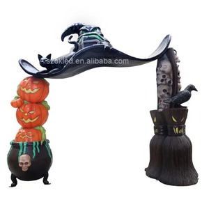 Sombrero de bruja Payaso aterrador <span class=keywords><strong>con</strong></span> motosierra Pila de calabaza feliz Jack O' Lantern Calabaza Gallina Rata Araña 100 Cm Ratones Hombre Lobo Ratones Fantasma - Product Image 6