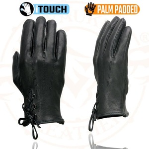 Guantes de Motociclista de Cuero Negro Resistentes con Nudillos Reforzados, Diseño Táctico, Proveedor Mayorista - Product Image 3