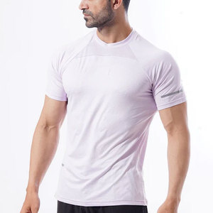 Camiseta Deportiva de Alta Calidad, 180 Gramos, Ecológica, Transpirable, de Manga Corta, Color Sólido, Secado Rápido, para Hombre, Verano, Deportes, Gimnasio - Product Image 1