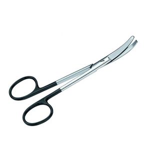 กรรไกรตัดแบบแมนนวล พรีเมียม FOMON Super Cut สแตนเลสสตีล ปลายโค้งมน ขนาด 4.5 นิ้ว อุปกรณ์ผ่าตัด ได้รับการรับรองมาตรฐาน CE ISO 13485 - Product Image 2