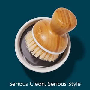 Confezione da 2 Spugne in Lana d'Acciaio Ergonomiche per Piatti, Delicate sulle Superfici, per Sporco Difficile, con Dispenser di Sapone Schiumogeno - Product Image 4