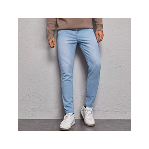 Best Style Suppliers 100% Cotton Fashion Slim Casual <b>Soft</b> Men <b>Jeans</b> Slim Straight Washed Denim Trendy Plus Size <b>Jeans</b> - Product Image 3