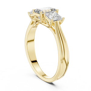 Bague sophistiquée en or avec diamant de laboratoire, bijoux de mode raffinés, bague de fiançailles haut de gamme, design moderne étincelant, 1,16 ct IGI - Product Image 3
