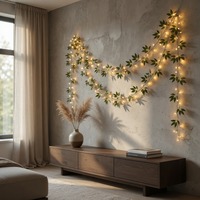 Guirlandes lumineuses de Noël, nouvelles guirlandes LED artificielles en saule de 2 mètres, alimentées par piles, lumière chaude, pour la décoration de mariage et de la maison