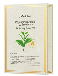 Masque JMSOLUTION RELEAFTEA TREE |   30ML*10EA |   Soin hydratant et élastifiant apaisant pour peaux sensibles |   Allantoïne |   K-beauty - Product Image 1
