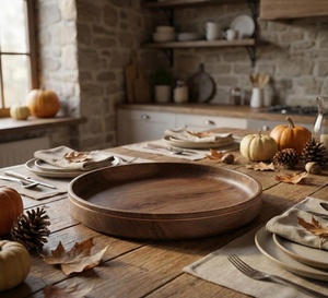 Cuenco de madera para servir, ideal para buffets, fiestas, eventos y catering. - Product Image 2