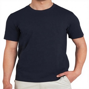 T-shirts blancs unis pour hommes, 100% coton, jersey décontracté, manches courtes, col rond, tailles S à 5XL, design personnalisé, logo OEM - Product Image 1