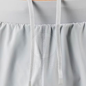 Workout Gym <b>Shorts</b> for <b>Men</b> High Quality 2 1 Solid Breathable Eco-Friendly Spandex/Polyester <b>Elastic</b> Waist Customizable Fitness - Product Image 6