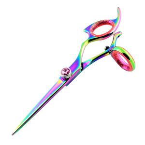 Kounain 5.5\" Salon <b>Hairdressing</b> <b>Scissors</b> Handmade Swivel Thumb Beauty Straight Razor Sharp Barber Shears - Product Image 3