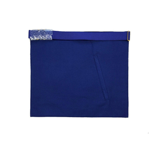 Delantal Masónico Plateado Bordado de Piel de Cordero Blanca, Regalia Ceremonial, Fabricante de Artículos Masónicos - Product Image 2