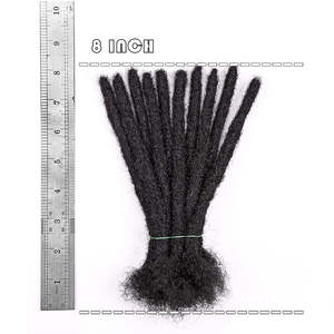 Estensioni Dreadlocks Colore Naturale 8-24 Pollici 100% <span class=keywords><strong>Capelli</strong></span> Umani <span class=keywords><strong>Veri</strong></span> - Product Image 3
