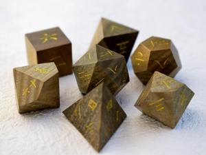 Dés en bois Master Craft, dés polyédriques en bois de haute précision pour les jeux de table professionnels DND RPG, fournitures de jeu en gros - Product Image 5