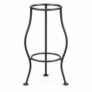 Support de plante en métal pour intérieur, en fer forgé, à trois pieds, socle de 60 cm, support de pot de 44 cm, noir oxydé - Product Image 1